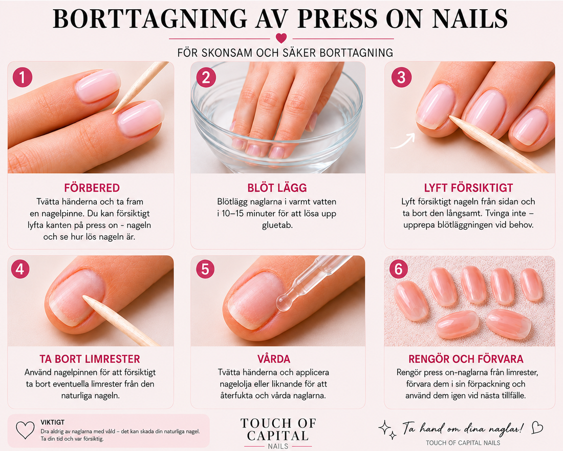 Borttagning av Press- On nails