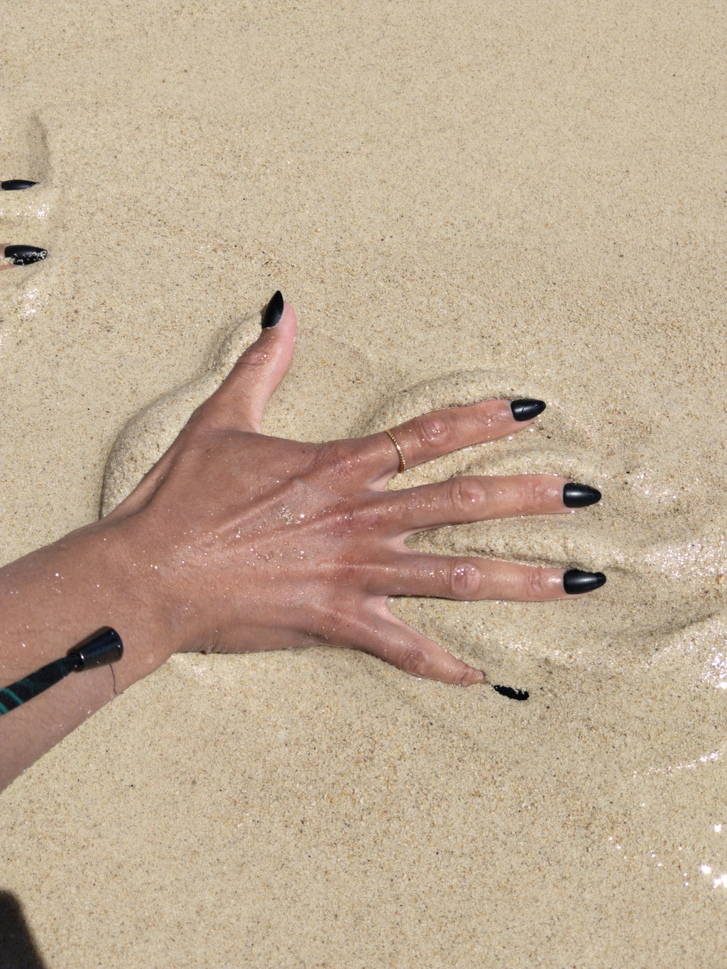 Press On Nails – Black Matte French | Short Almond | Touch of Capital Nails