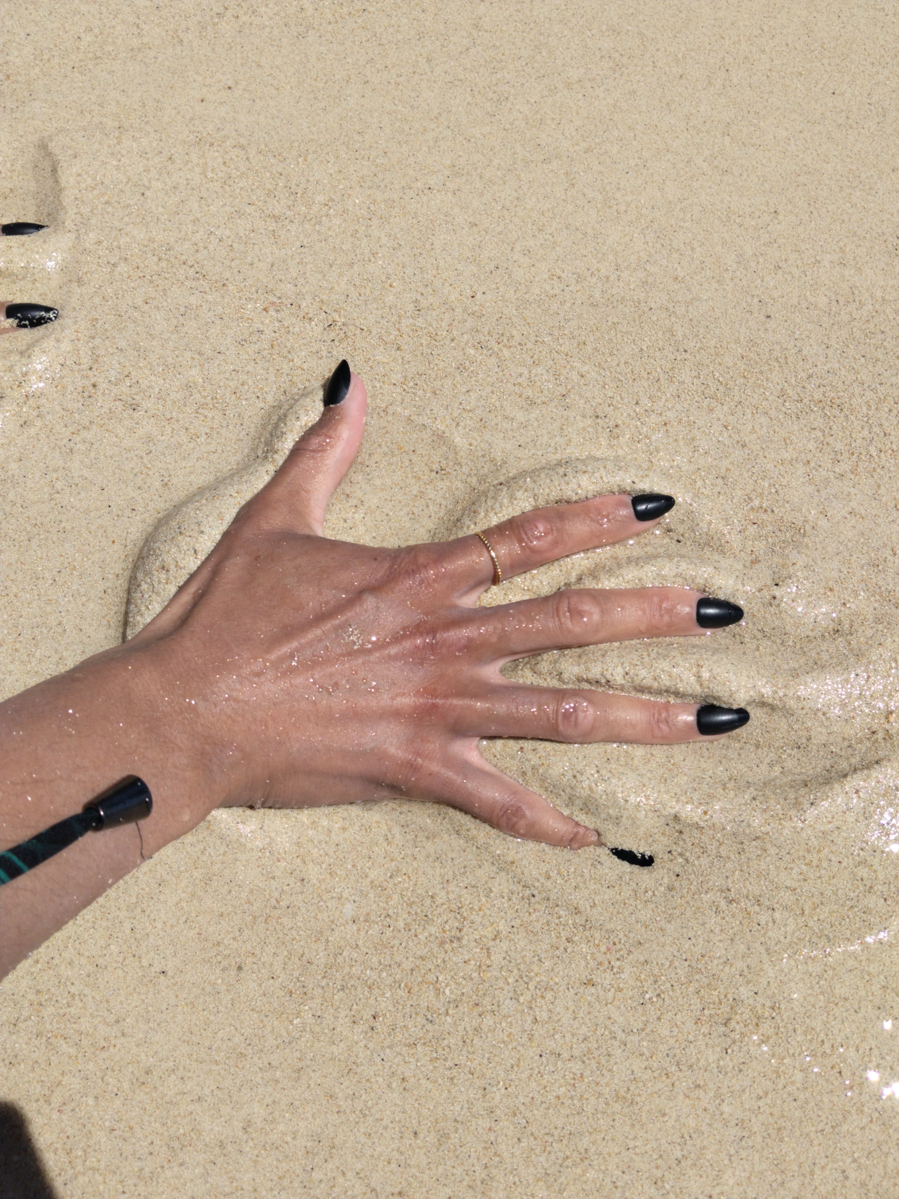 Press On Nails – Black Matte French | Short Almond | Touch of Capital Nails