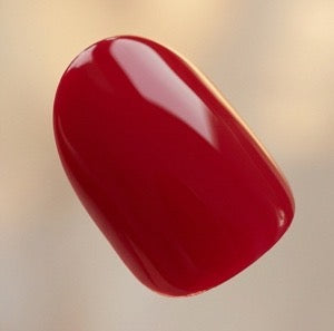 Short Oval Bold Red Press On Nails | The Dealmaker | Touch of Capital Nails