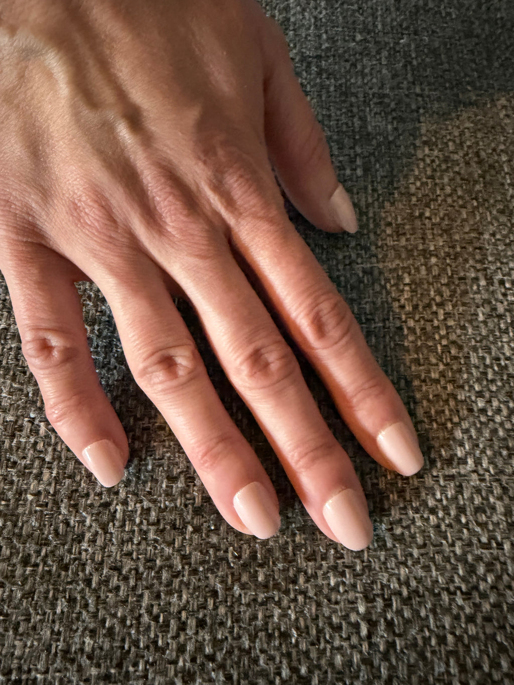 Press-On Nails – Soft Nude Beige | Short Round | Touch of Capital Nails