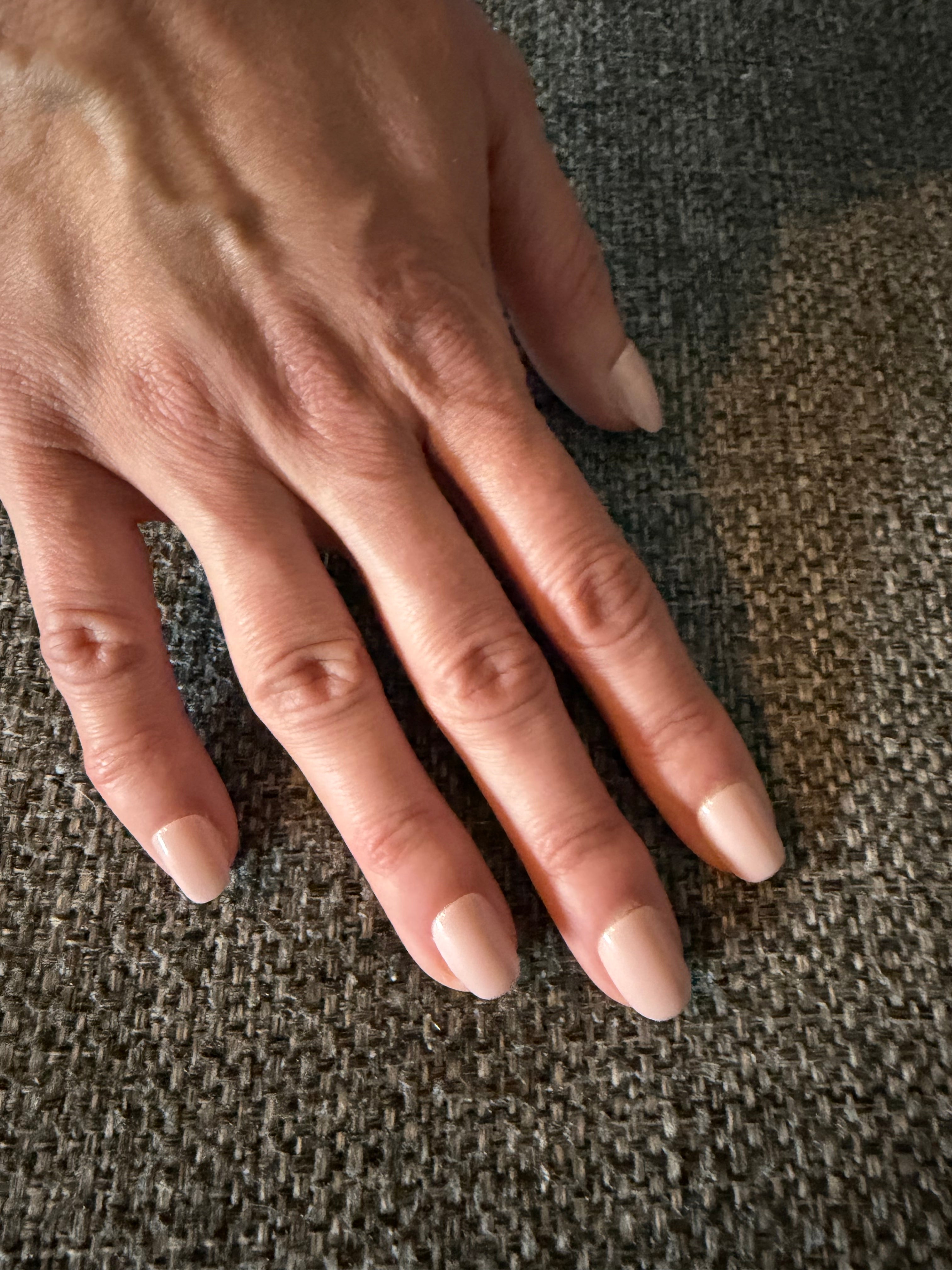 Press-On Nails – Soft Nude Beige | Short Round | Touch of Capital Nails