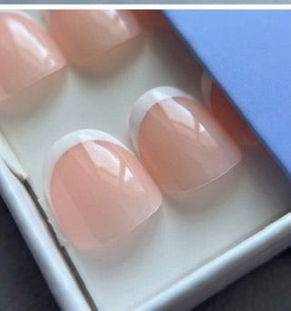 Short Oval Classic French Press On Nails | Light Pink | The Executive | Touch of Capital Nails