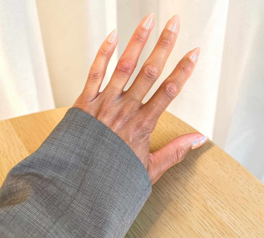 Press On Nails – Glazed Apricot | Short Almond | Touch of Capital Nails