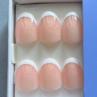 Short Oval Classic French Press On Nails | Light Pink | The Executive | Touch of Capital Nails