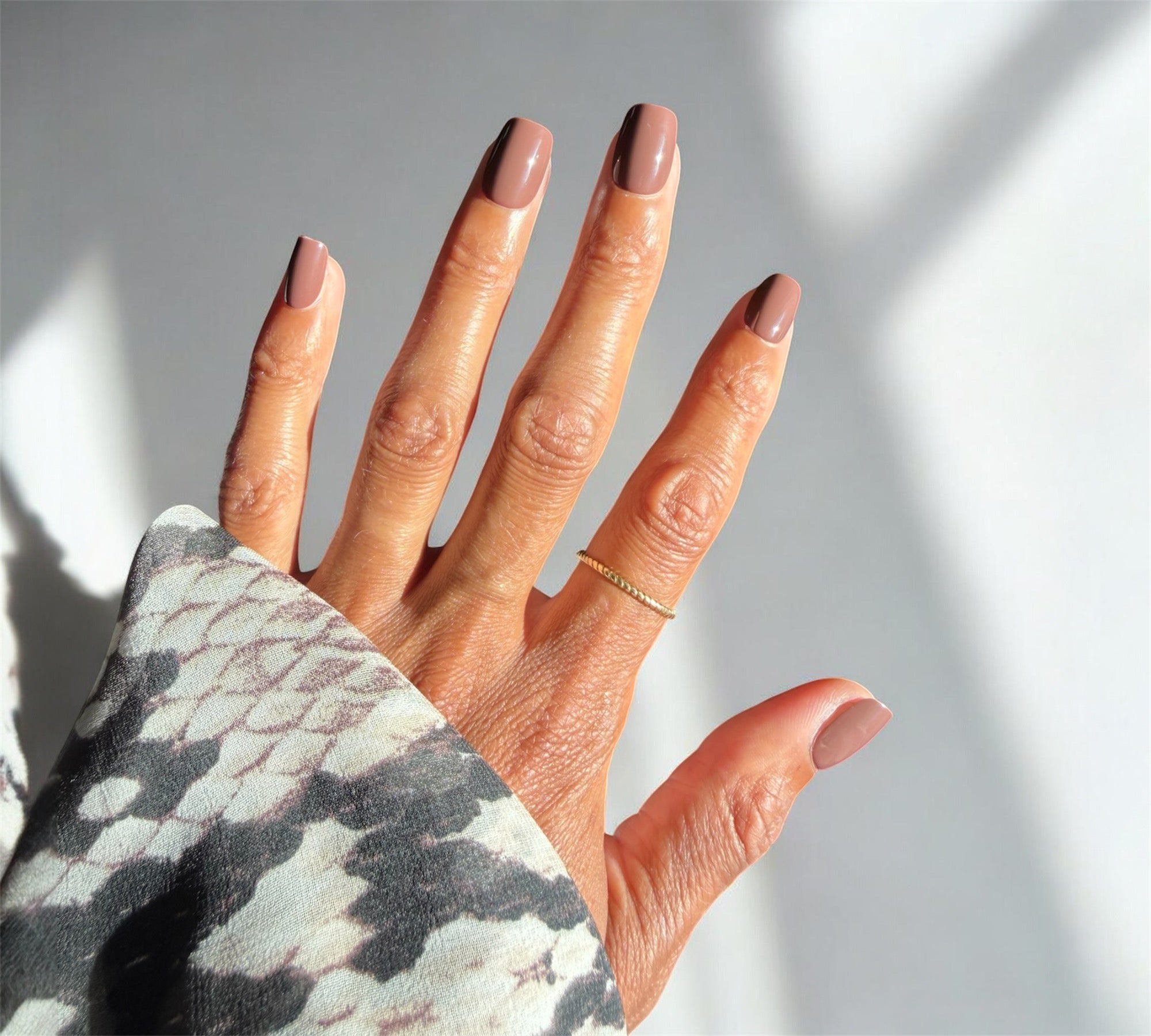 Press On Nails – Espresso Brown | Short Square | Touch of Capital Nails