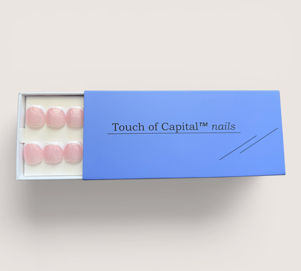 Toe Press On Nails – Rosy Pink French | Pedicure | Touch of Capital Nails