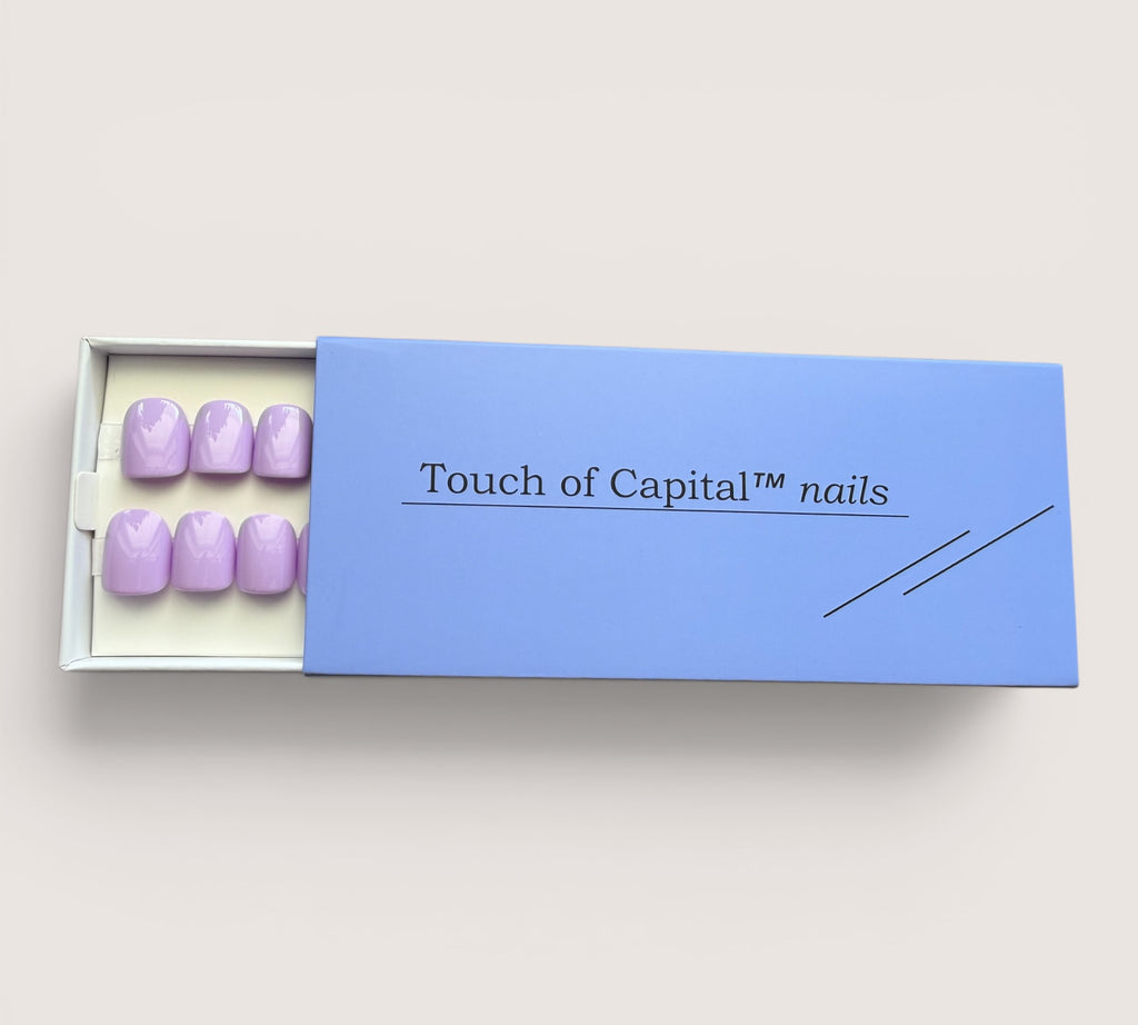 Press On Nails – Gemstone Purple | Extra Short Round | Touch of Capital Nails