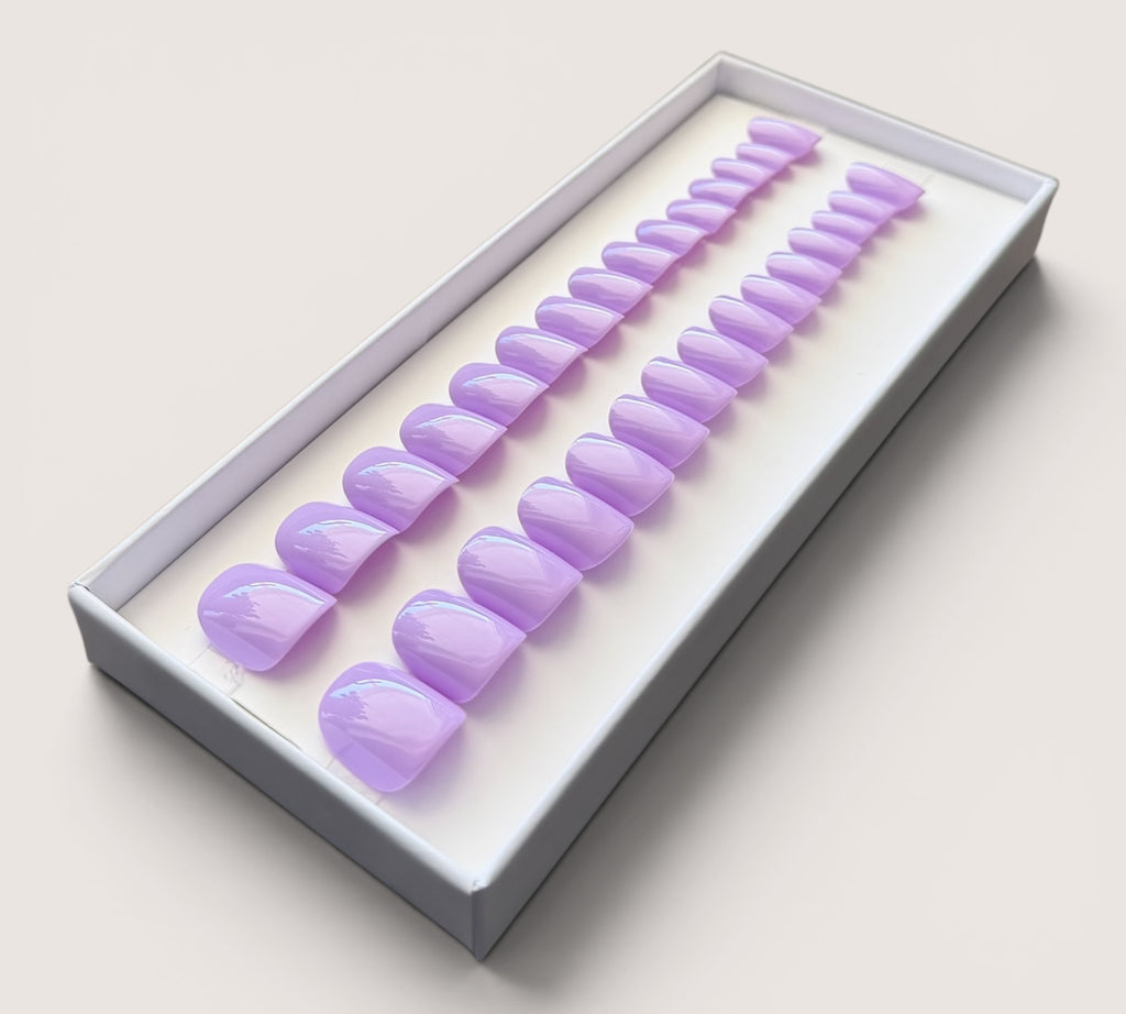 Press On Nails – Gemstone Purple | Extra Short Round | Touch of Capital Nails
