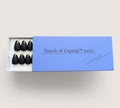Press On Nails – Black Matte French | Short Almond | Touch of Capital Nails