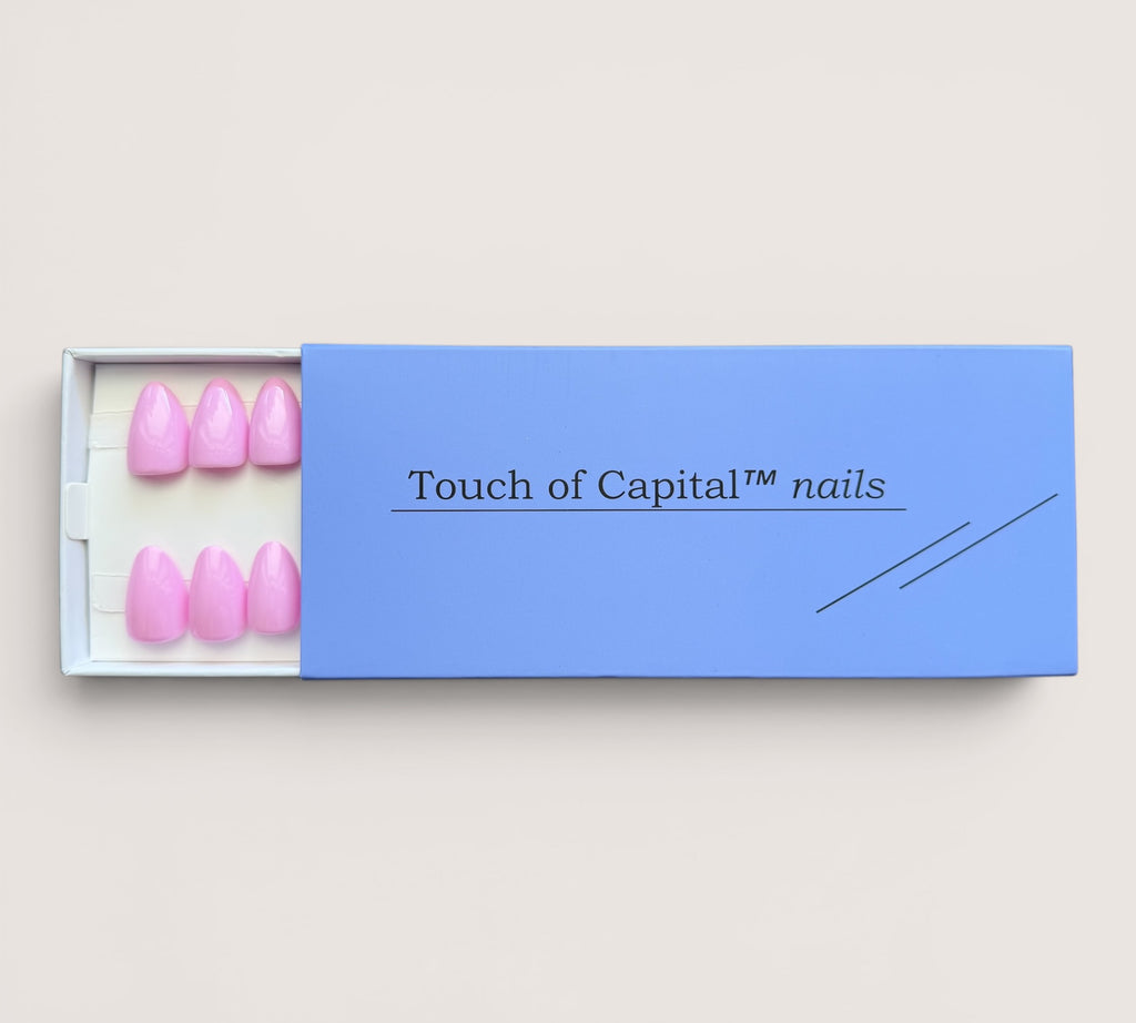 Press On Nails – Soft Pink | Extra Short Almond | Touch of Capital Nails