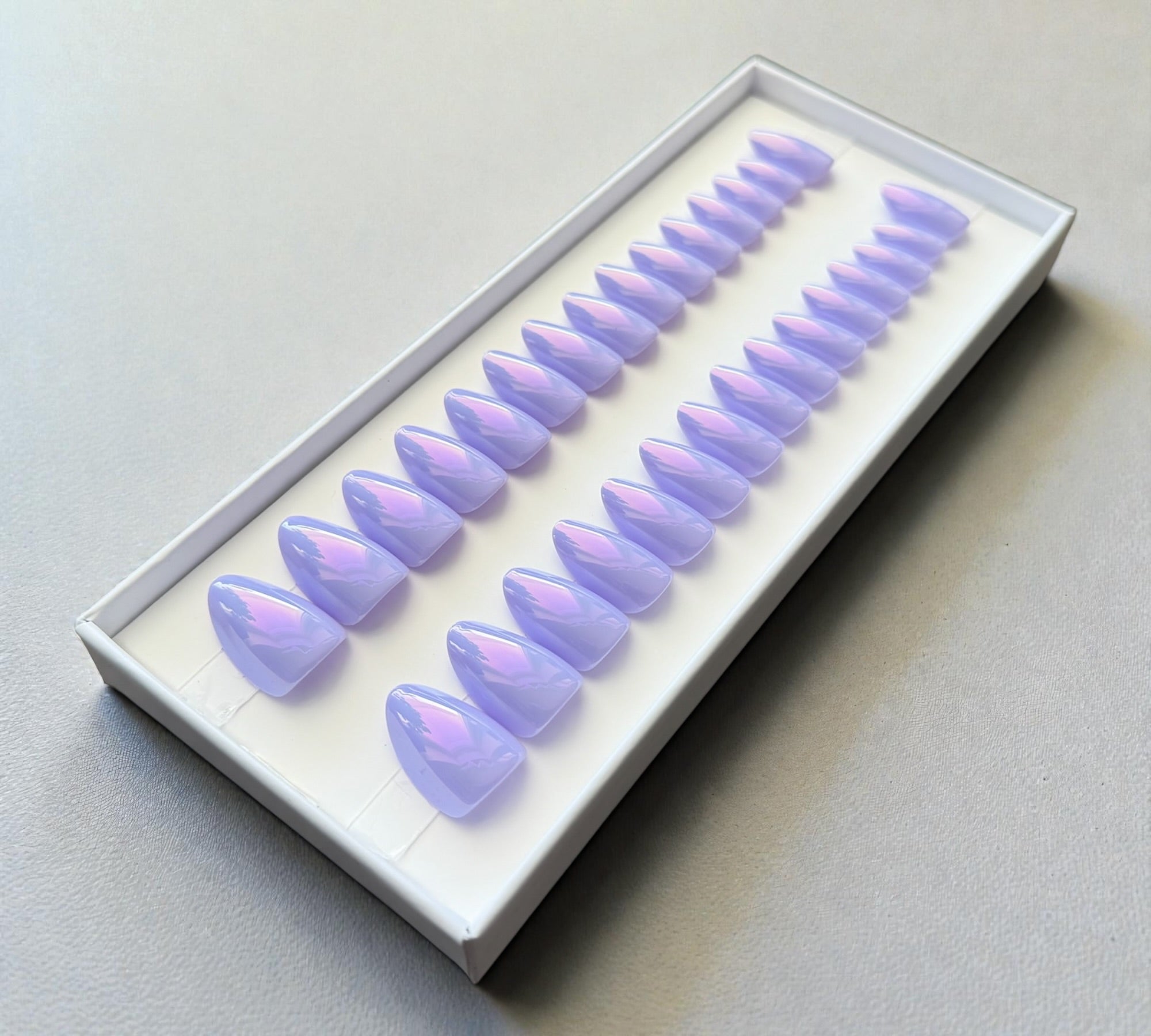 Press On Nails – Purple | Short Almond | Touch of Capital Nails