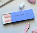 Press On Nails – Nude Pink Rose Elegance | Short Almond | Touch of Capital Nails