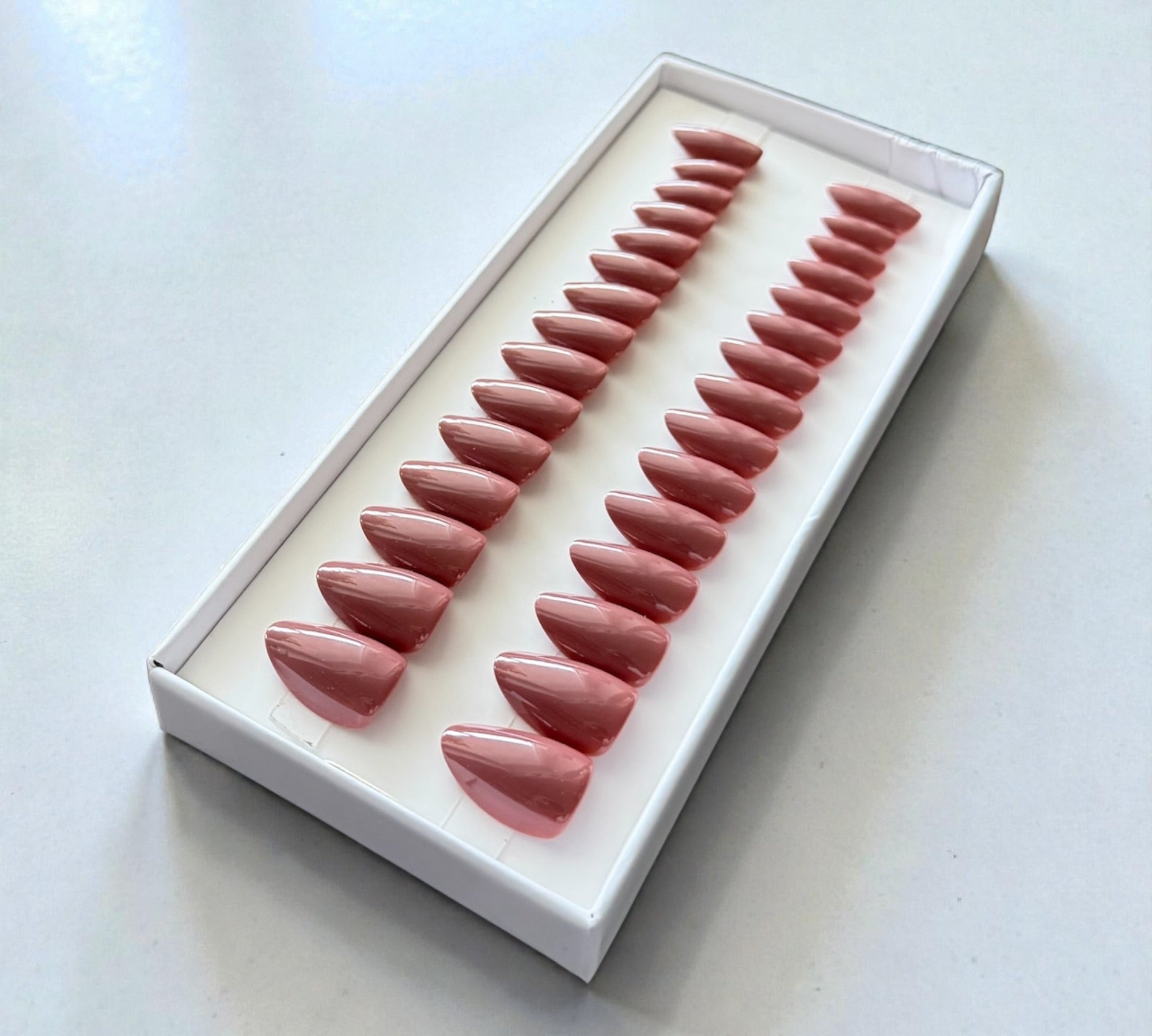 Press On Nails – Nude Plum | Short Almond | Touch of Capital Nails