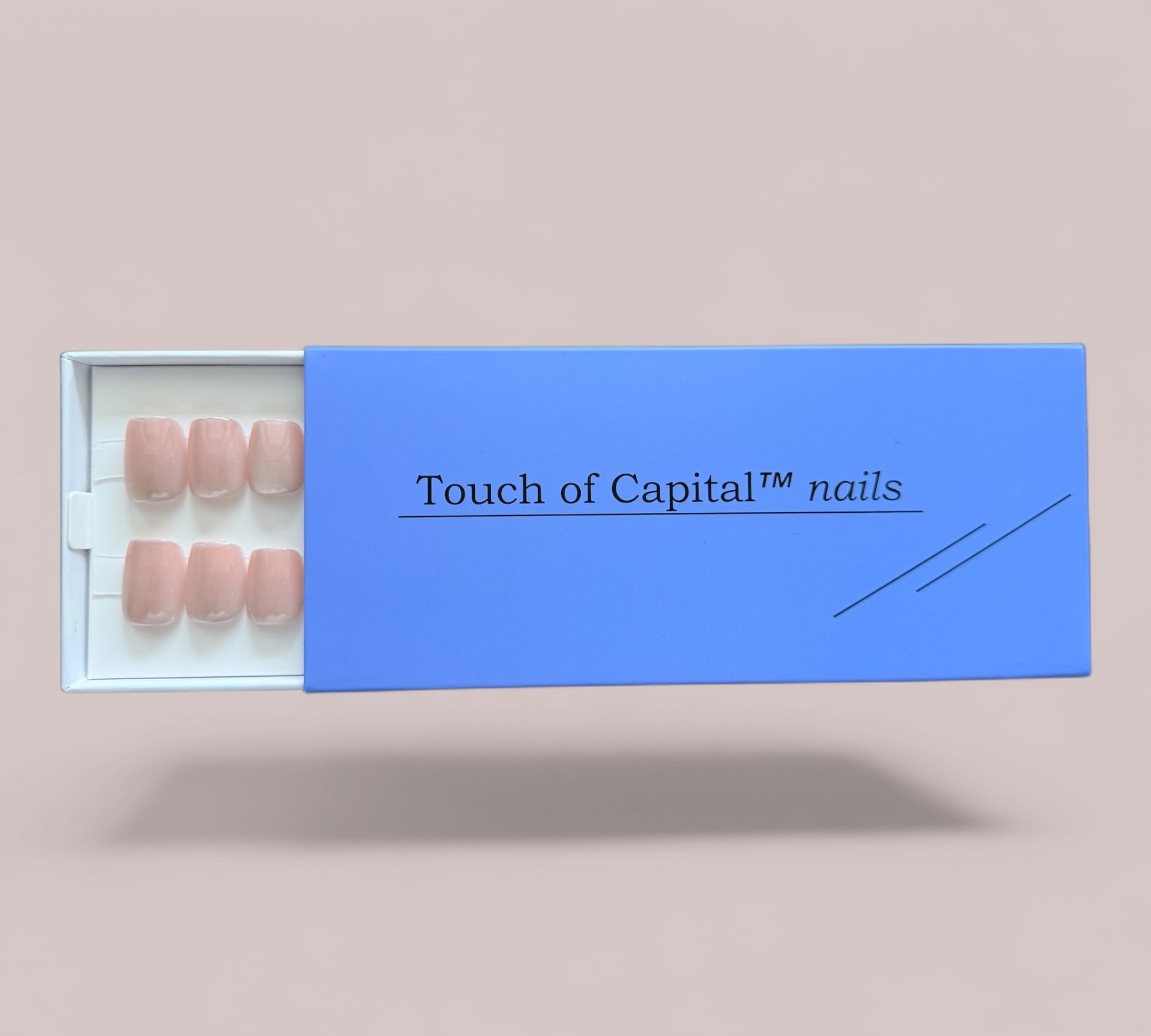 Press On Nails – Violet Cat Eye | Short Square | Touch of Capital Nails