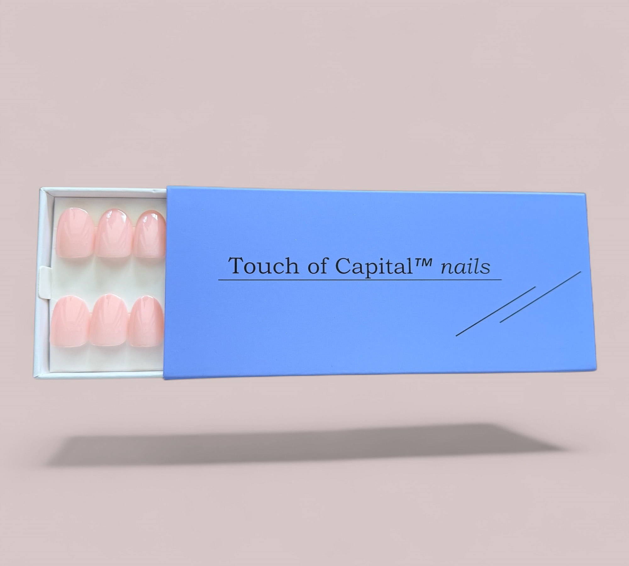 Press On Nails – Natural Nude Pink | Short Oval | Touch of Capital Nails