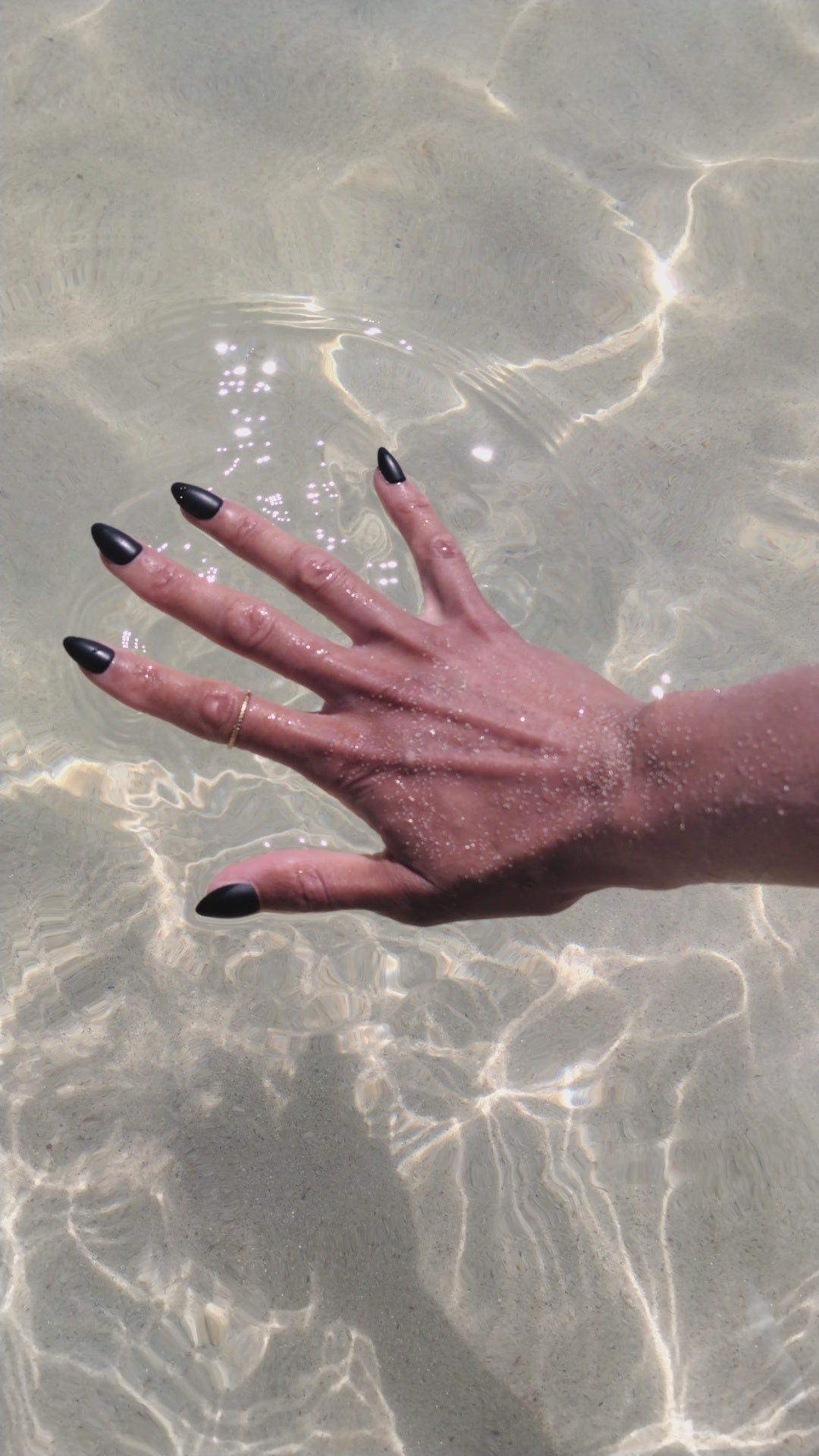 Press On Nails – Black Matte French | Short Almond | Touch of Capital Nails