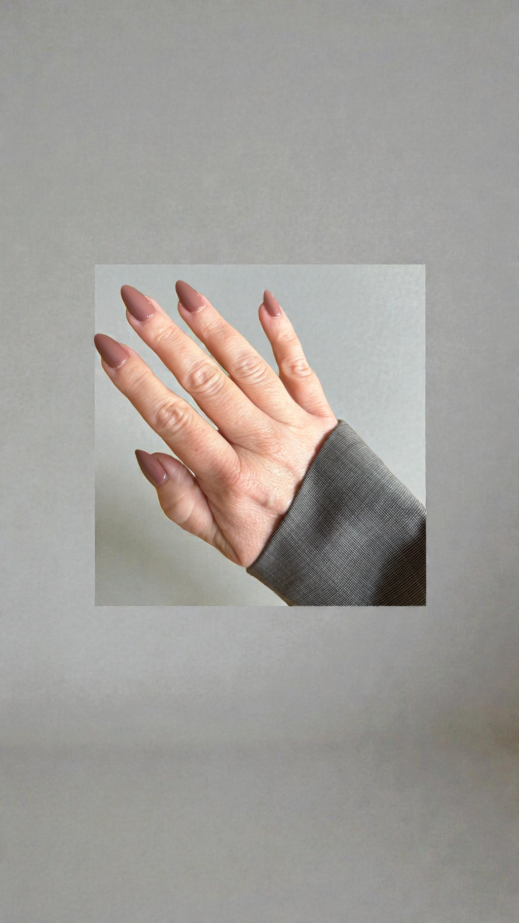 Press On Nails – Nude Plum | Short Almond | Touch of Capital Nails