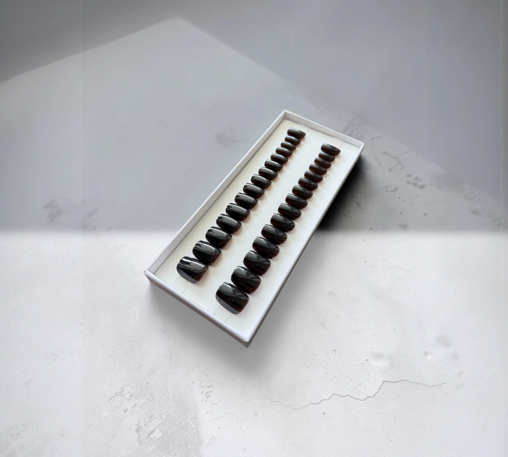 Press On Nails – Dark Chocolate | Short Square | Touch of Capital Nails