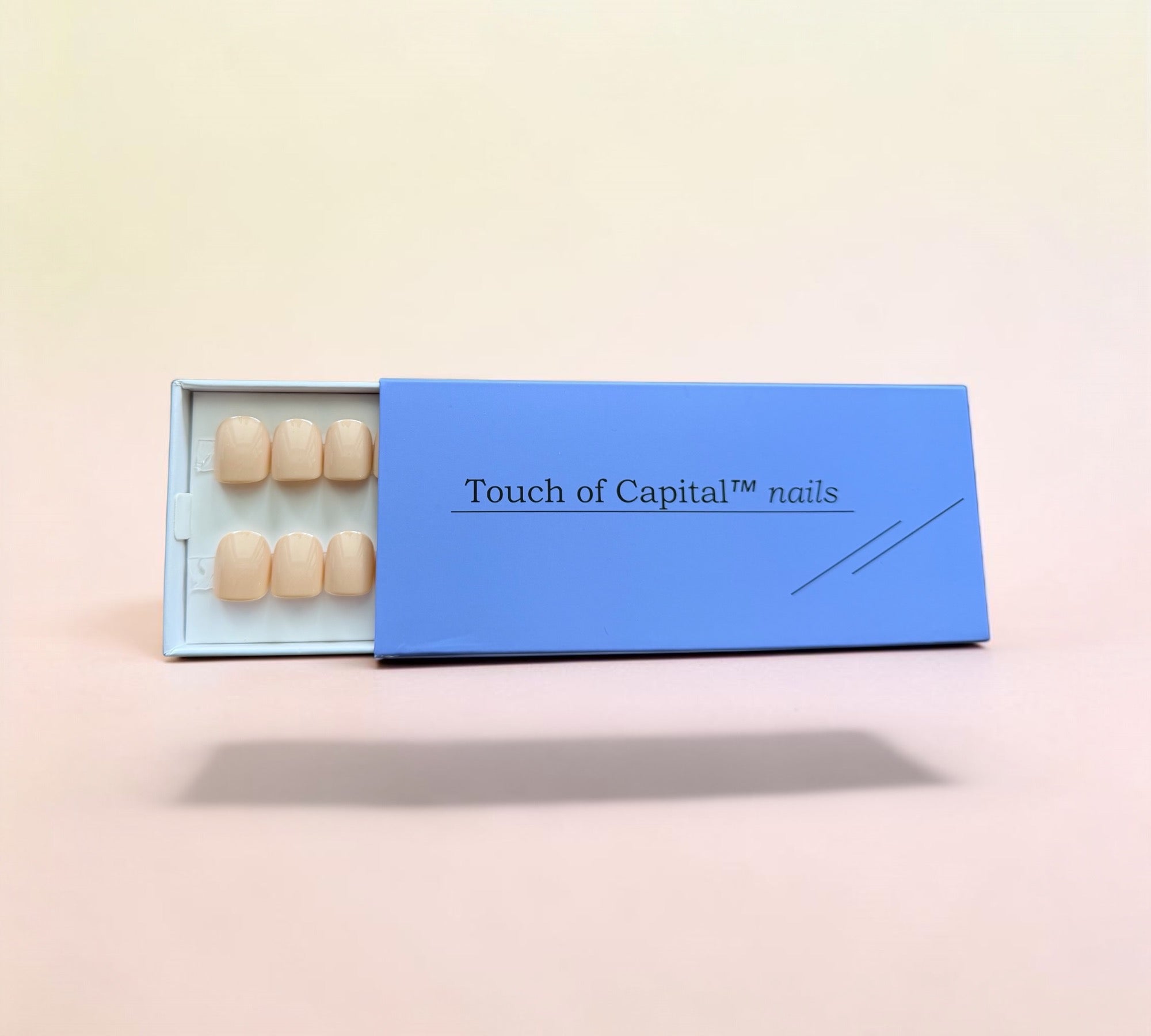 Press-On Nails – Soft Nude Beige | Short Round | Touch of Capital Nails